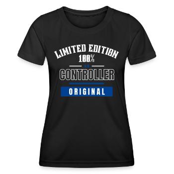 Limited Edition 100% - Controller - Original - Frauen Funktions-T-Shirt - Schwarz - Vorne - AI Model Female 172 light (172cm)