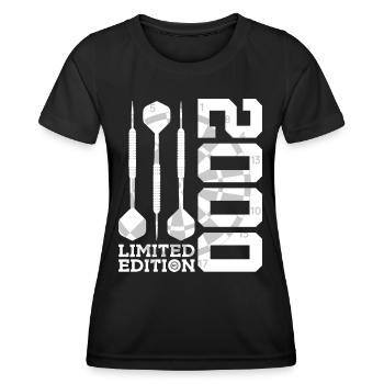 LIMITED EDITION 2000 DARTS 26TH BIRTHDAY - Women's Functional T-Shirt - black - Front - AI Model Female 172 light (172cm)