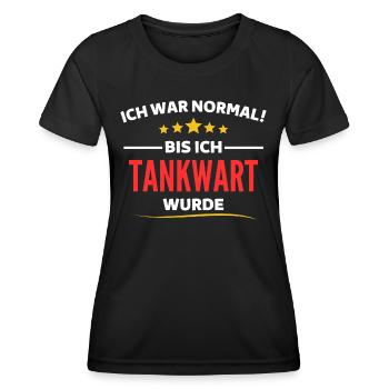 J’étais normal jusqu’à ce que je devienne pompiste - T-shirt sport Femme - noir - Devant - AI Model Female 172 light (172cm)