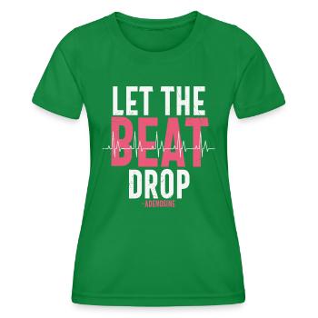 Laissez tomber le rythme Citations d’adénosine - T-shirt sport Femme - vert - Devant - AI Model Female 172 dark (172cm)