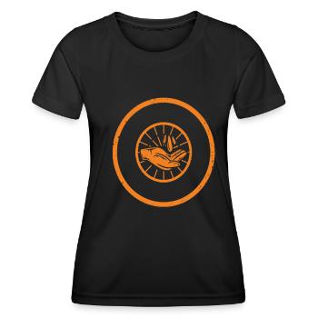 Économiser l’eau Citations d’économie d’eau - T-shirt sport Femme - noir - Devant - AI Model Female 172 light (172cm)
