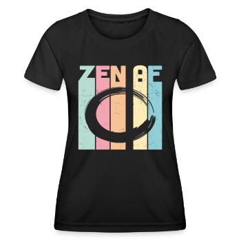Zen Af Retro - Frauen Funktions-T-Shirt - Schwarz - Vorne - AI Model Female 172 light (172cm)