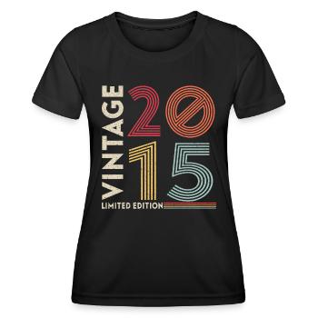 Old School 2015 - Frauen Funktions-T-Shirt - Schwarz - Vorne - AI Model Female 172 light (172cm)