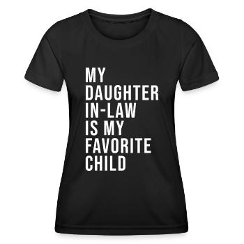 Daughter-in-law favorite, Mother-in-law's Day - Women's Functional T-Shirt - black - Front - AI Model Female 172 light (172cm)