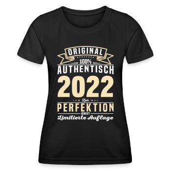 Geschenkideen: Authentisch und Zeitlos 2022 - Frauen Funktions-T-Shirt - Schwarz - Vorne - AI Model Female 172 light (172cm)