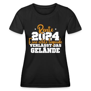 Legende 2024: Adieu! - Frauen Funktions-T-Shirt - Schwarz - Vorne - AI Model Female 172 light (172cm)