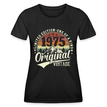 Legendary 1975: A Retro Birthday Gem - Women's Functional T-Shirt - black - Front - AI Model Female 172 light (172cm)