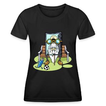Cassette des années 80 90 Cassette Sitting Cassette Cassette - T-shirt sport Femme - noir - Devant - AI Model Female 172 light (172cm)