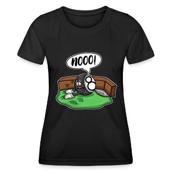 Billardspieler Scratch Schwarz Billard 8 - Frauen Funktions-T-Shirt - Schwarz - Vorne - AI Model Female 172 light (172cm)
