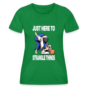 Juste ici pour étrangler les choses Judoka Judo - T-shirt sport Femme - vert - Devant - AI Model Female 172 dark (172cm)