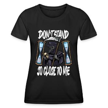 Seuchendoktor-Outfit Seuchendoktor-Maske Medikamente - Frauen Funktions-T-Shirt - Schwarz - Vorne - AI Model Female 172 light (172cm)