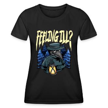 Seuchendoktor-Outfit Seuchendoktor-Maske Medikamente - Frauen Funktions-T-Shirt - Schwarz - Vorne - AI Model Female 172 light (172cm)