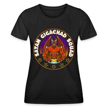 Team Of Satans Gigachads Costume Halloween Satan - Women's Functional T-Shirt - black - Front - AI Model Female 172 light (172cm)