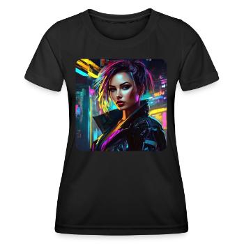 Cool Sexy Streetwear Gothic Girl - Women's Functional T-Shirt - black - Front - AI Model Female 172 light (172cm)