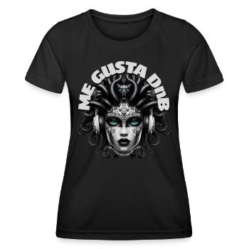ME GUSTA DnB - Cool Creature with Headphones! - Women's Functional T-Shirt - black - Front - AI Model Female 172 light (172cm)