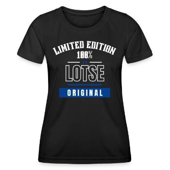Limited Edition 100% - Lotse - Original - Frauen Funktions-T-Shirt - Schwarz - Vorne - AI Model Female 172 light (172cm)