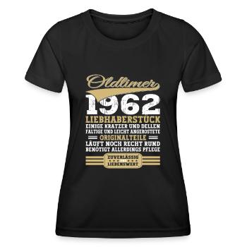 Oldtimer 1962 61. Geburtstag Geschenk Herrenik - Frauen Funktions-T-Shirt - Schwarz - Vorne - AI Model Female 172 light (172cm)