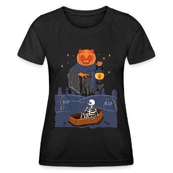 Wake Up, It’s Halloween Night - Women's Functional T-Shirt - black - Front - AI Model Female 172 light (172cm)