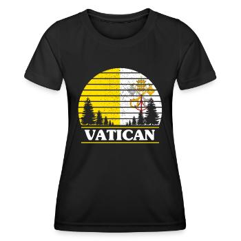 Vatican - Women's Functional T-Shirt - black - Front - AI Model Female 172 light (172cm)