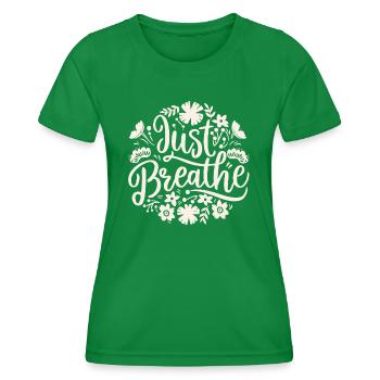 Atmen, beruhigende Angstzustände - Frauen Funktions-T-Shirt - Kelly Green - Vorne - AI Model Female 172 dark (172cm)