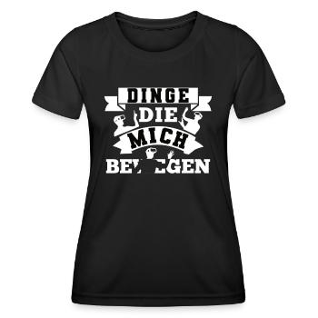 Dinge Die Mich Bewegen - Frauen Funktions-T-Shirt - Schwarz - Vorne - AI Model Female 172 light (172cm)