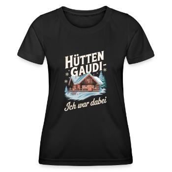 Skiurlaub 2025 Lustiges Apres Ski - Frauen Funktions-T-Shirt - Schwarz - Vorne - AI Model Female 172 light (172cm)