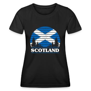Schottland - Frauen Funktions-T-Shirt - Schwarz - Vorne - AI Model Female 172 light (172cm)