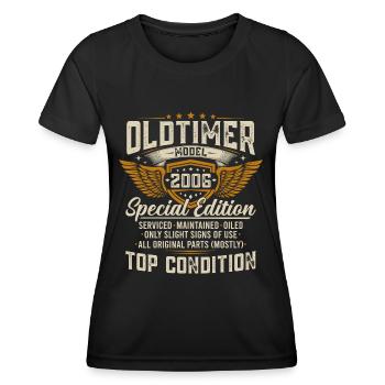 Vintage 2006 Vintage Born Birthday Gift - Women's Functional T-Shirt - black - Front - AI Model Female 172 light (172cm)