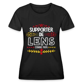Je Suis Un Supporter De Lens Parfait - T-shirt sport Femme - noir - Devant - AI Model Female 172 light (172cm)