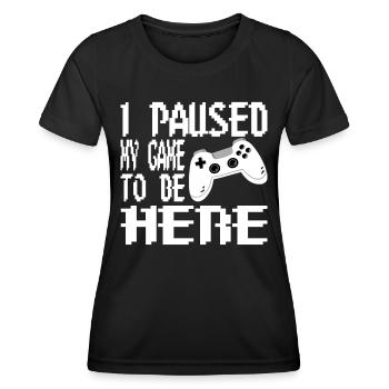 Gaming Retro Geschenkidee - Frauen Funktions-T-Shirt - Schwarz - Vorne - AI Model Female 172 light (172cm)
