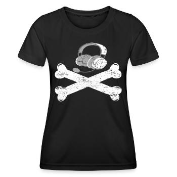 Gaming Retro Gift Idea - Women's Functional T-Shirt - black - Front - AI Model Female 172 light (172cm)