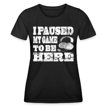 Gaming Retro Geschenkidee - Frauen Funktions-T-Shirt - Schwarz - Vorne - AI Model Female 172 light (172cm)