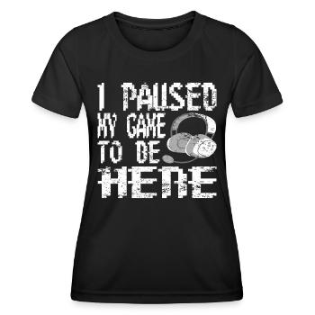 Gaming Retro Gift Idea - Women's Functional T-Shirt - black - Front - AI Model Female 172 light (172cm)