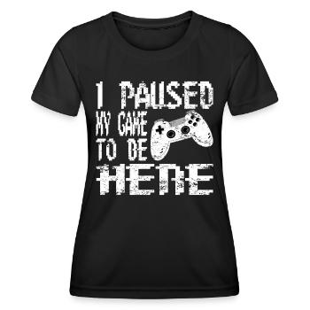 Gaming Retro Geschenkidee - Frauen Funktions-T-Shirt - Schwarz - Vorne - AI Model Female 172 light (172cm)