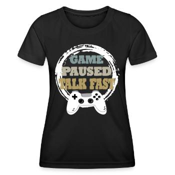 Gaming Retro Gift Idea - Women's Functional T-Shirt - black - Front - AI Model Female 172 light (172cm)