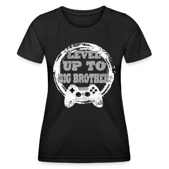Bruder Gaming Retro Gift Idea - Women's Functional T-Shirt - black - Front - AI Model Female 172 light (172cm)