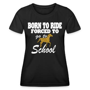 Pferd Reiten Reitverein Geschenkidee - Frauen Funktions-T-Shirt - Schwarz - Vorne - AI Model Female 172 light (172cm)