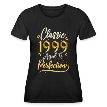 Anniversaire 1999 cadeau 1999 Classic 1999 - T-shirt sport Femme - noir - Devant - AI Model Female 172 light (172cm)