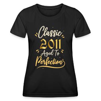 Geburtstag 2011 Geschenk 2011 Classic 2011 - Frauen Funktions-T-Shirt - Schwarz - Vorne - AI Model Female 172 light (172cm)