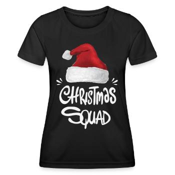 Troupe de Noël - T-shirt sport Femme - noir - Devant - AI Model Female 172 light (172cm)