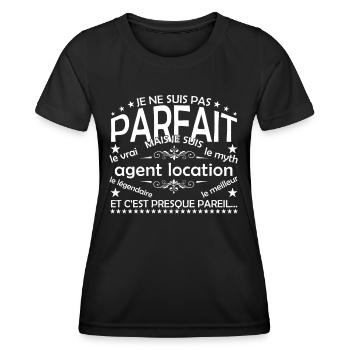 Rental Agent The Only Real Rental Agent - Women's Functional T-Shirt - black - Front - AI Model Female 172 light (172cm)