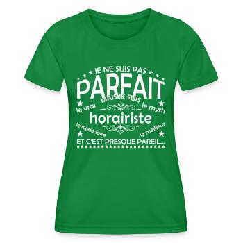 Horairist, der einzige Horairist, der wahre Horairist, - Frauen Funktions-T-Shirt - Kelly Green - Vorne - AI Model Female 172 dark (172cm)