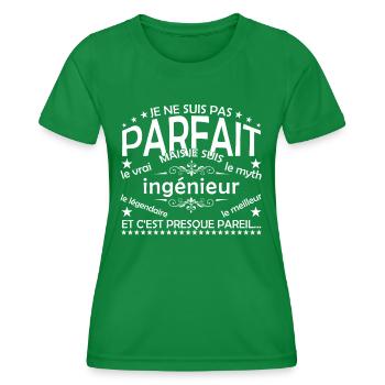 Ingenieur der einzige Ingenieur der echte Ingenieur - Frauen Funktions-T-Shirt - Kelly Green - Vorne - AI Model Female 172 dark (172cm)
