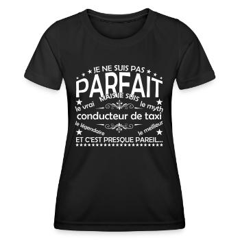 Taxifahrer der einzige Taxifahrer das v - Frauen Funktions-T-Shirt - Schwarz - Vorne - AI Model Female 172 light (172cm)