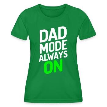 Mode papa Toujours sur l’expression forte - T-shirt sport Femme - vert - Devant - AI Model Female 172 dark (172cm)