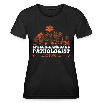 In My Speech-Language Pathologist Era Blumenmotiv - Frauen Funktions-T-Shirt - Schwarz - Vorne - AI Model Female 172 light (172cm)