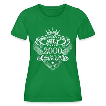 Juli 2000 Jubiläum Juli 2000 Juli - Frauen Funktions-T-Shirt - Kelly Green - Vorne - AI Model Female 172 dark (172cm)