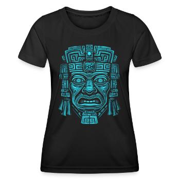 Dieu Maya Mythologie Maya Hunab Ku - T-shirt sport Femme - noir - Devant - AI Model Female 172 light (172cm)