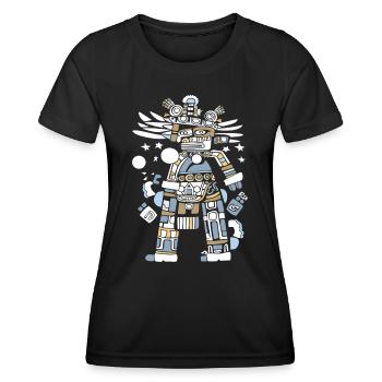 Dieu Maya Mythologie Maya Itzamna - T-shirt sport Femme - noir - Devant - AI Model Female 172 light (172cm)