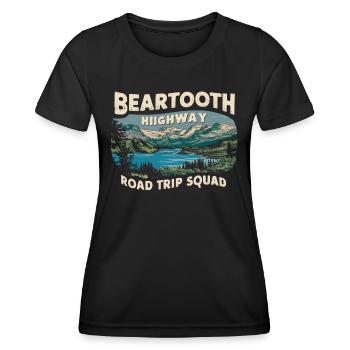 Beartooth Highway Road Trip Squad - Women's Functional T-Shirt - black - Front - AI Model Female 172 light (172cm)